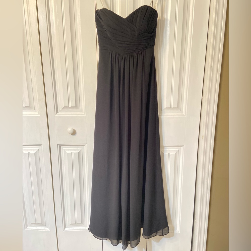 Black strapless bridesmaid/formal dress SZ 4